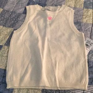 Little Me girls sweater vest